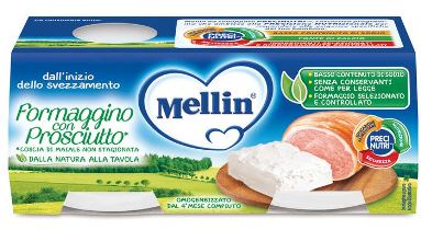 MELLIN BABY FORMAGGINO CON PROSCIUTTO 2 X 80 G - Farmaciapacini.it