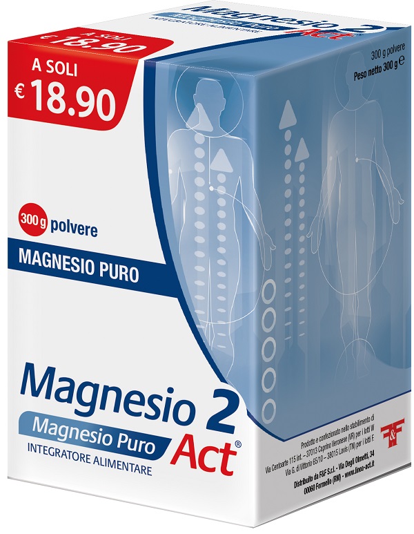 MAGNESIO 2 ACT MG PURO 300 G - Farmaciapacini.it