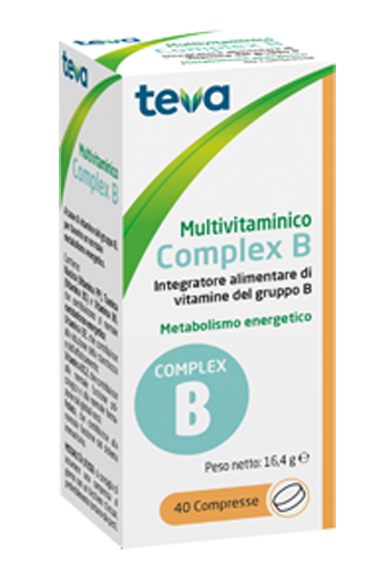 MULTIVITAMINICO COMPLEX B TEVA 40 COMPRESSE 16,4 G - Farmaciapacini.it