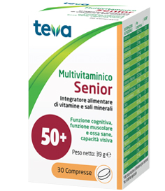 MULTIVITAMINICO SENIOR TEVA 30 COMPRESSE 39 G - Farmaciapacini.it