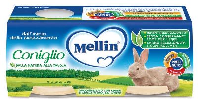 MELLIN OMOGENEIZZATO CONIGLIO 2 X 80 G - Farmaciapacini.it
