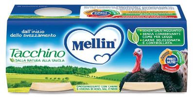MELLIN OMOGENEIZZATO TACCHINO 2 X 80 G - Farmaciapacini.it