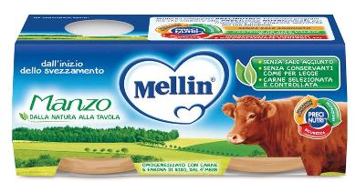 MELLIN OMOGENEIZZATO MANZO 2 X 80 G - Farmaciapacini.it