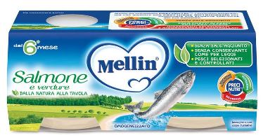 MELLIN OMOGENEIZZATO SALMONE 2 X 80 G - Farmaciapacini.it