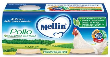 MELLIN OMOGENEIZZATO POLLO 2 X 80 G - Farmaciapacini.it