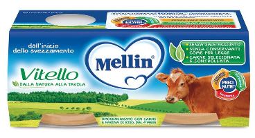 MELLIN OMOGENEIZZATO VITELLO 2 X 80 G - Farmaciapacini.it