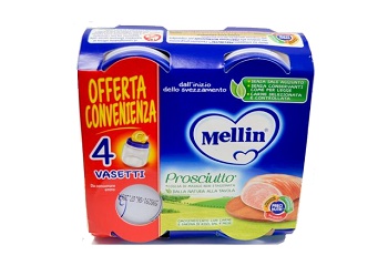 MELLIN OMOGENEIZZATO PROSCIUTTO 4 X 80G - Farmaciapacini.it