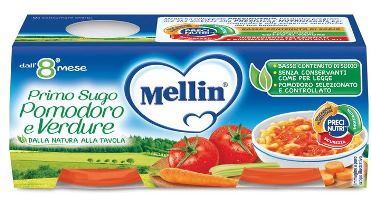 MELLIN PRIMO SUGO POMODORO E VERDURE 2 VASETTI DA 80 G - Farmaciapacini.it