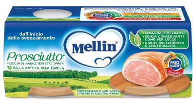 MELLIN OMOGENEIZZATO PROSCIUTTO 2 PEZZI X 80 G - Farmaciapacini.it