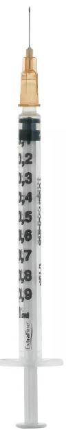 SIRINGA PER INSULINA EXTRAFINE TUB 1ML 100 UI AGO REMOVIBILE 26 GAUGE 0,45X12 MM 1 PEZZO - Farmaciapacini.it