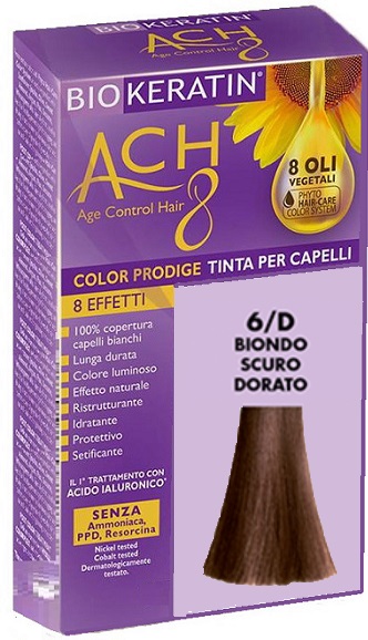 BIOKERATIN ACH8 COLOR PRODIGE 6/D BIONDO SCURO DORATO - Farmaciapacini.it