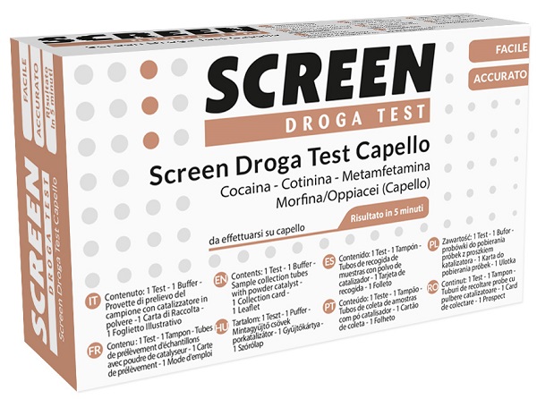 DROGA TEST RILEVAMENTO 4 SOSTANZE TRAMITE CAPELLI - Farmaciapacini.it