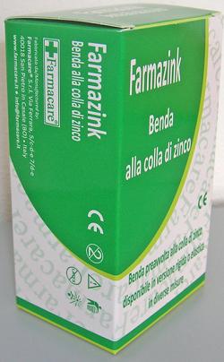 BENDA MEDICATA ELASTICA FARMAZINK CON OSSIDO DI ZINCO CM10X5M 1 PEZZI - Farmaciapacini.it