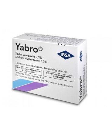 YABRO 10 FIALE 3ML ACIDO IALURONICO 0,3% SOLUZIONE PER NEBULIZZATORE - Farmaciapacini.it