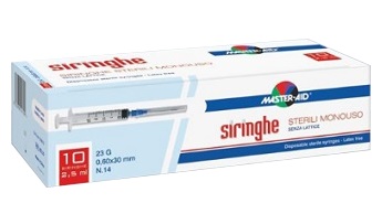 SIRINGA PER VENIPUNTURA MASTER-AID 2,5 ML 10 GAUGE 23 PEZZI - Farmaciapacini.it