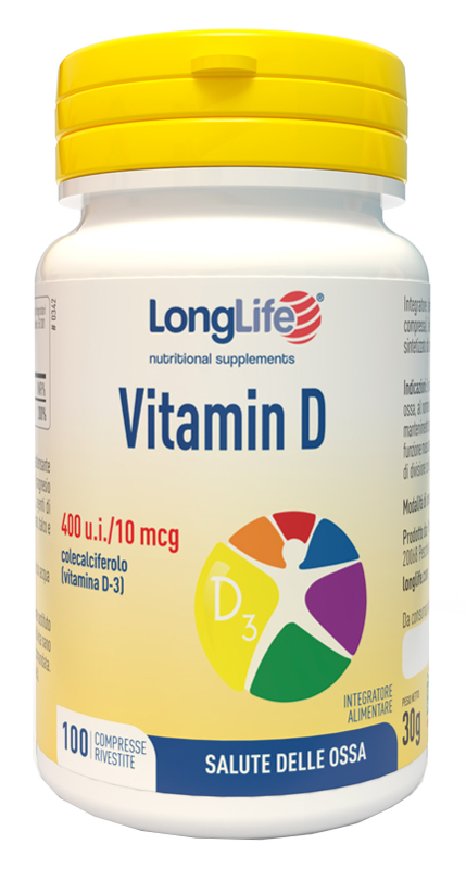 LONGLIFE VITAMIN D 400UI 100 COMPRESSE RIVESTITE - Farmaciapacini.it