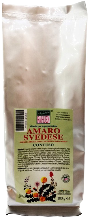 RAIHUEN ERBE SVEDESI CONTUSO PREPARATO PER AMARO SVEDESE 100 G - Farmaciapacini.it