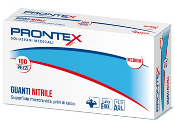 PRONTEX GUANTO IN NITRILE SENZA POLVERE GRANDE 8/9 100 PEZZI - Farmaciapacini.it