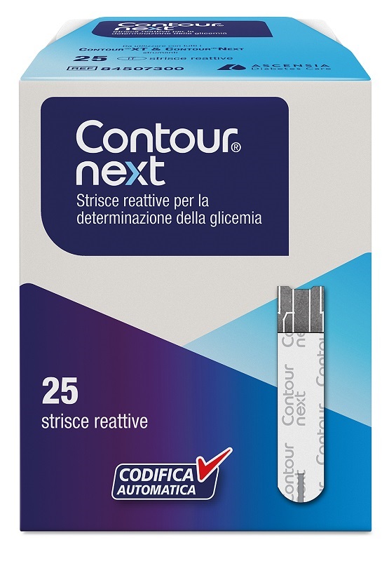 STRISCE MISURAZIONE GLICEMIA CONTOUR NEXT 25 PEZZI - Farmaciapacini.it