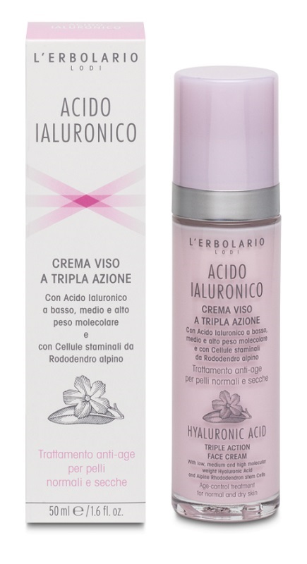 ACIDO IALURONICO CREMA VISO A TRIPLA AZIONE TRATTAMENTO ANTIAGE PELLI NORMALI E SECCHE 50 ML - Farmaciapacini.it
