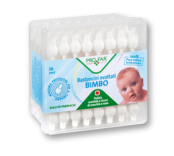 PROFAR BASTONCINI OVATTATI BAMBINI 56 PEZZI - Farmaciapacini.it