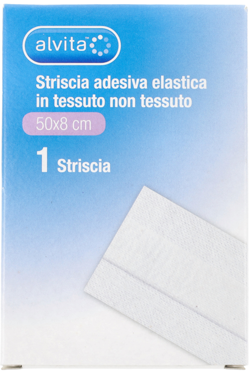 STRISCIA ADESIVA ELASTICA ALVITA TNT 50X8CM - Farmaciapacini.it