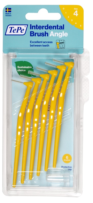 TEPE ANGLE SCOVOLINO GIALLO 0,7MM 6 PEZZI - Farmaciapacini.it
