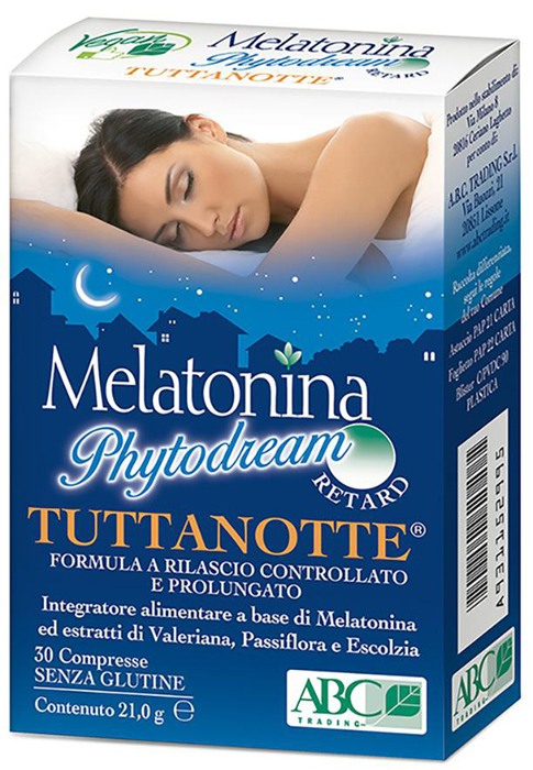 MELATONINA PHYTODREAM TUTTANOTTE RETARD 30 COMPRESSE - Farmaciapacini.it