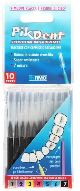 PIKDENT STUZZICOLINO 7 NE 10PZ - Farmaciapacini.it