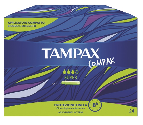 TAMPAX COMPAK SUPER 24 PEZZI - Farmaciapacini.it