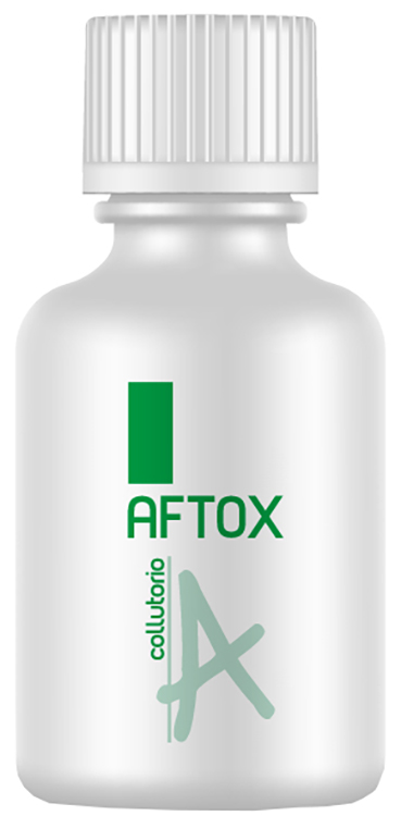 AFTOX COLLUTORIO FLACONE BIANCO, CON TAPPO E MISURINO DISPOSITIVO MEDICO INDICATO IN TUTTE LE LESIONI DEL CAVO ORALE E NEI PROCESSI INFIAMMATORI CORRELATI 100 ML 1 PEZZO - Farmaciapacini.it