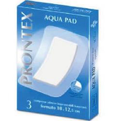GARZA COMPRESSA PRONTEX AQUA PAD 10X12,5 CM 3 PEZZI - Farmaciapacini.it