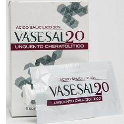 VASESAL 20 6 BUSTINE PLURIDOSE DA 5 ML UNGUENTO CHERATOLITICO - Farmaciapacini.it