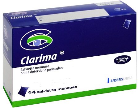 SALVIETTA PERIOCULARE CLARIMA 14 PEZZI - Farmaciapacini.it