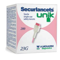 LANCETTE PUNGIDITO SECURLANCETS UNIK GAUGE 23 200 PEZZI - Farmaciapacini.it