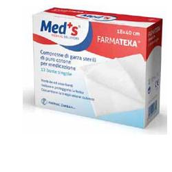 GARZA COMPRESSA MEDS FARMATEXA 12/8 18X40CM 12 PEZZI - Farmaciapacini.it