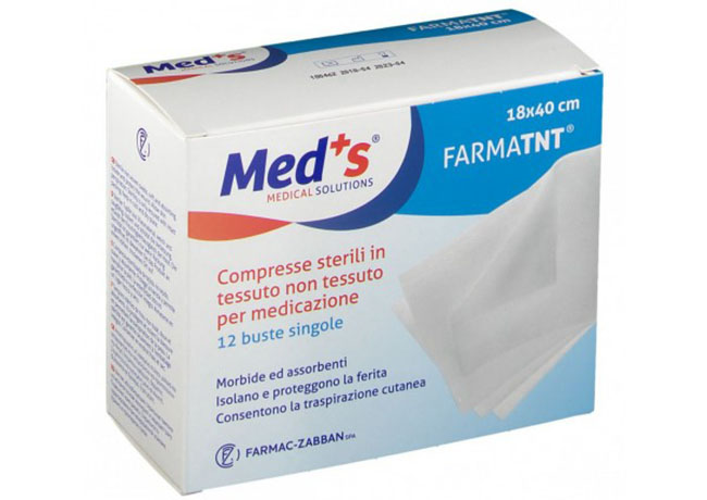 GARZA COMPRESSA MEDS TESSUTO NON TESSUTO 18X40CM 12 PEZZI - Farmaciapacini.it