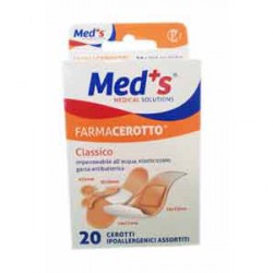 CEROTTO MEDS STRIPS POLIURETANO IPOALLERGENICO CLASSICO ASSORTITI 20 PEZZI - Farmaciapacini.it