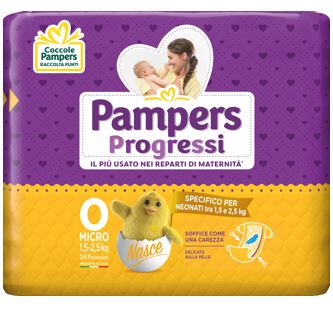 PAMPERS MICRO PANNOLINI PER BAMBINI 24 PEZZI - Farmaciapacini.it