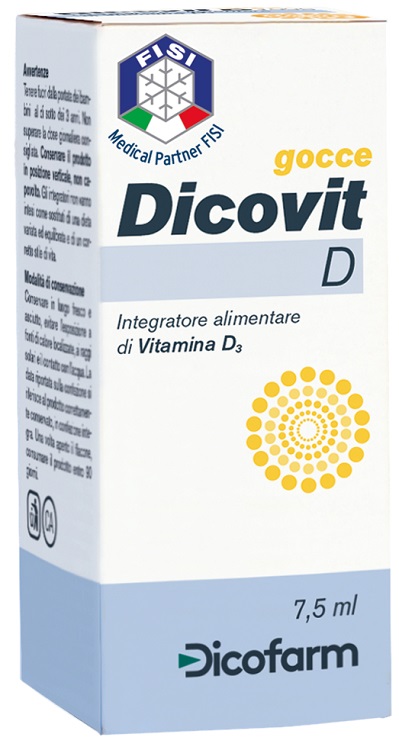DICOVIT D VITAMINA D3 7,5 ML  - Farmaciapacini.it