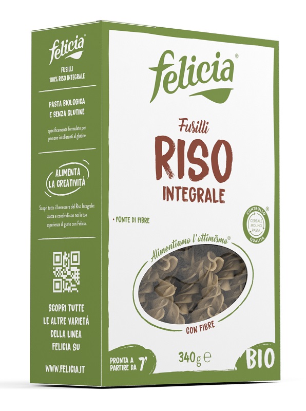 FELICIA BIO RISO INTEGRALE FUSILLI 340 G - Farmaciapacini.it