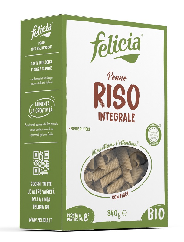 FELICIA BIO RISO INTEGRALE PENNE 340 G - Farmaciapacini.it