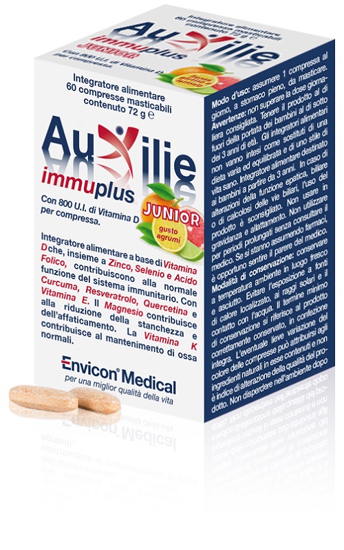 AUXILIE IMMUPLUS JUNIOR MASTICABILE 30 COMPRESSE - Farmaciapacini.it