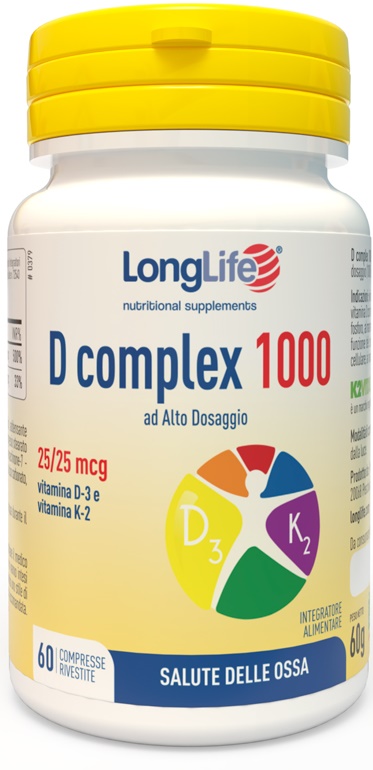 LONGLIFE D COMPLEX 1000 60 COMPRESSE - Farmaciapacini.it