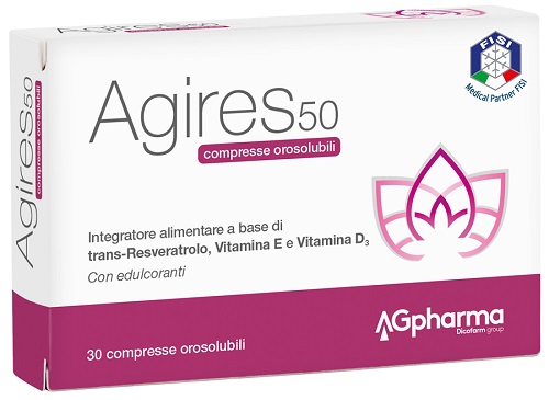 AGIRES 50 30 COMPRESSE OROSOLUBILI SCATOLA 5,4 G - Farmaciapacini.it