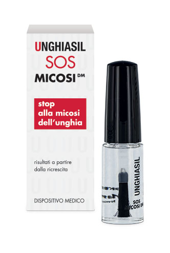 ANTIMICOTICO UNGHIASIL SOS MICOSI IN FLACONE DI VETRO 5 ML CON PENNELLO APPLICATORE + ASTUCCIO - Farmaciapacini.it