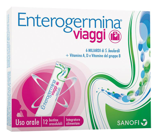 ENTEROGERMINA VIAGGI 12 BUSTINE OROSOLUBILI CONFEZIONE STANDARD - Farmaciapacini.it