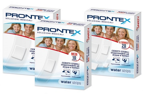 CEROTTO PRONTEX WATER STRIPS ASSORTITO 20 PEZZI - Farmaciapacini.it
