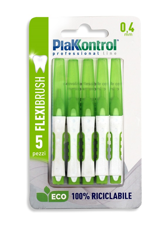 PLAKKONTROL SCOVOLINO INTERDENTALE FLEXI BRUSH04 BLISTER 5 PEZZI - Farmaciapacini.it