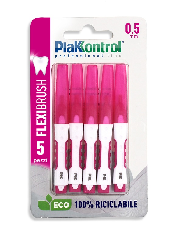 PLAKKONTROL SCOVOLINO INTERDENTALE FLEXI BRUSH05 BLISTER 5 PEZZI - Farmaciapacini.it